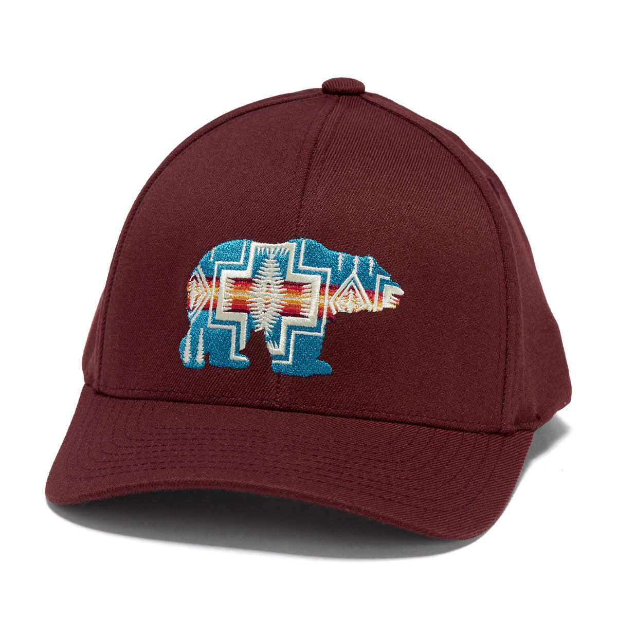 Pendleton Embroidered Hat - Bear/Maroon image 1