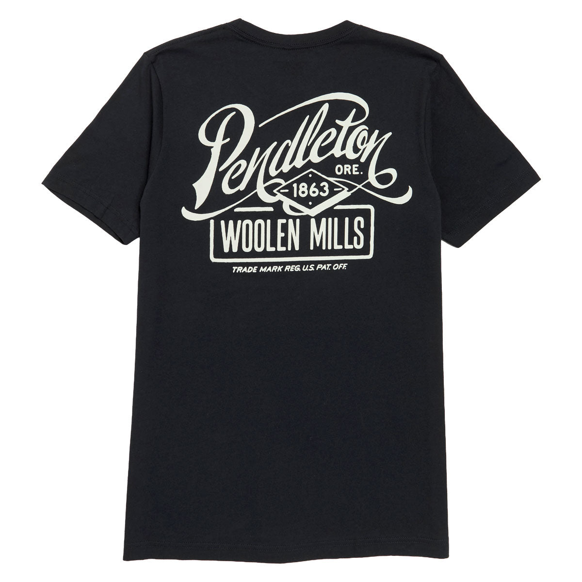 Pendleton Script T-Shirt - Black/White image 2