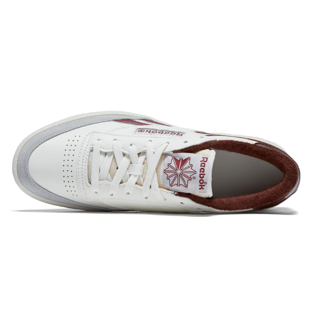 Reebok Club C Revenge Vintage Shoes - Chalk/Burgundy/Grey image 3