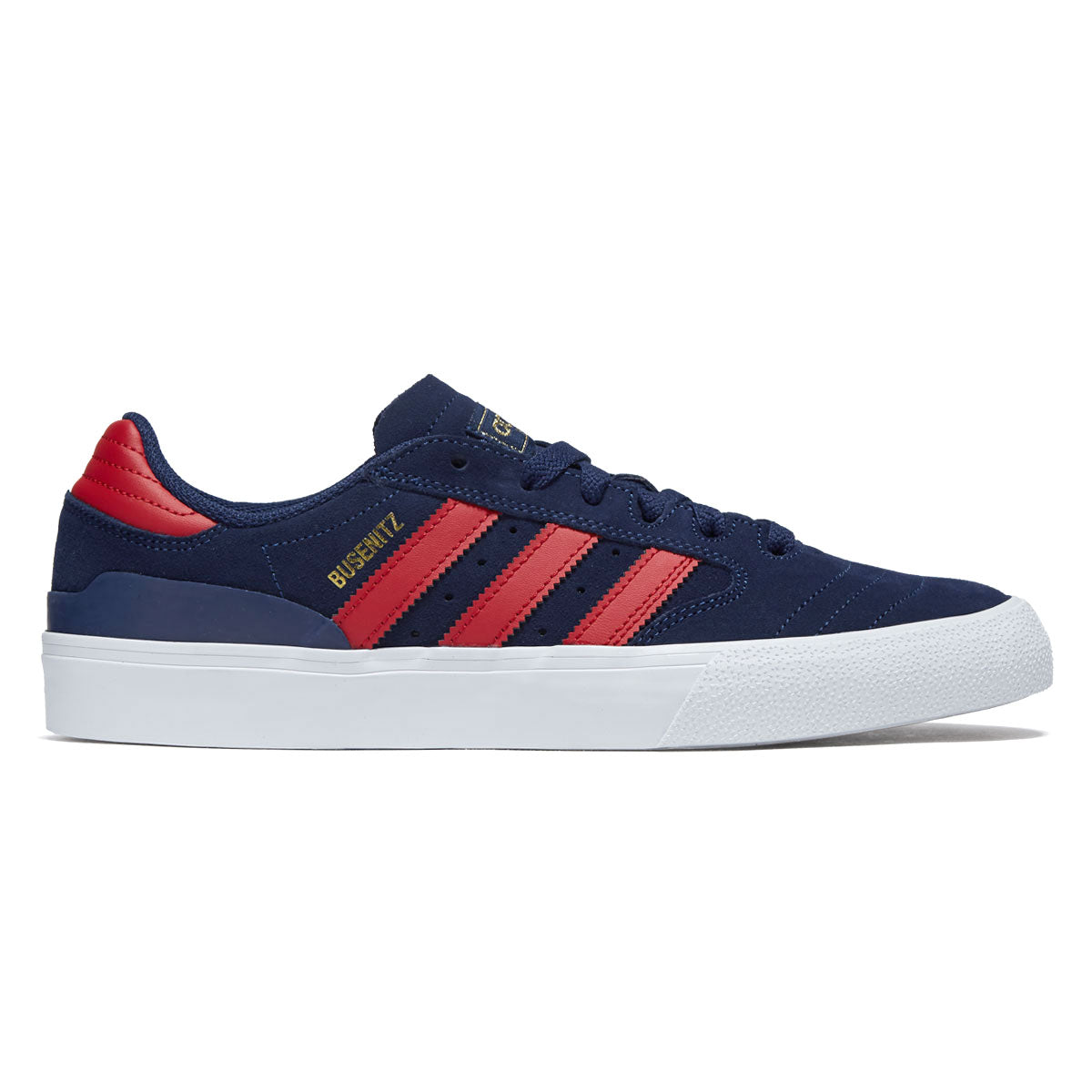 Adidas Busenitz Vulc II Shoes - Dark Blue/Better Scarlet/Gold Metallic image 1