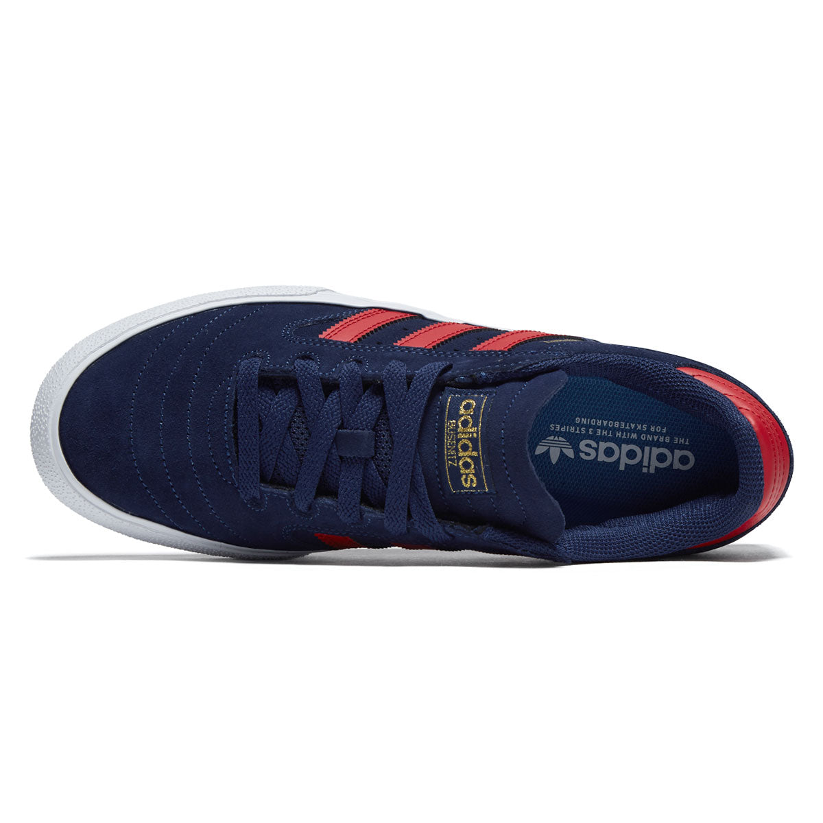 Adidas Busenitz Vulc II Shoes - Dark Blue/Better Scarlet/Gold Metallic image 3