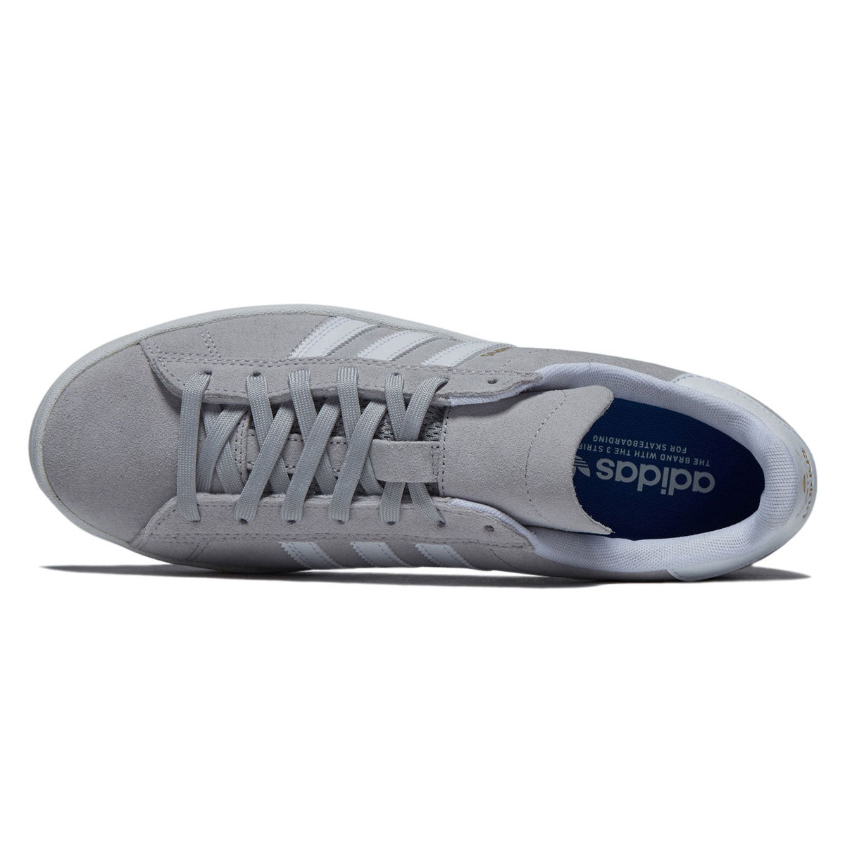 Adidas Campus Adv Shoes - Grey/Ftwr White/Gold Metallic image 3