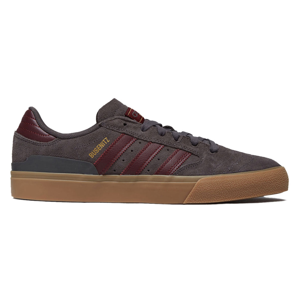 Adidas Busenitz Vulc II Shoes - Charcoal/Red/Gum image 1
