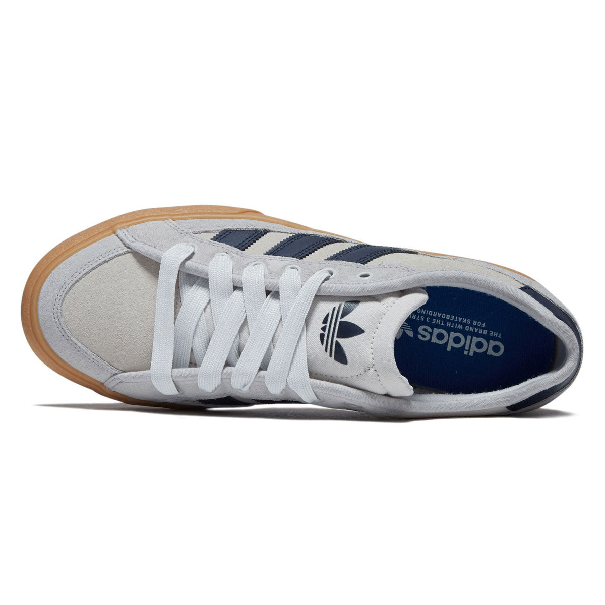 Adidas Court TNS Premiere Shoes - Grey/Core Navy/Gum image 3