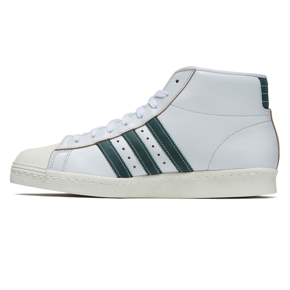 Adidas Pro Model 80 ADV Shoes - Crystal White/Core Green/Off White image 2