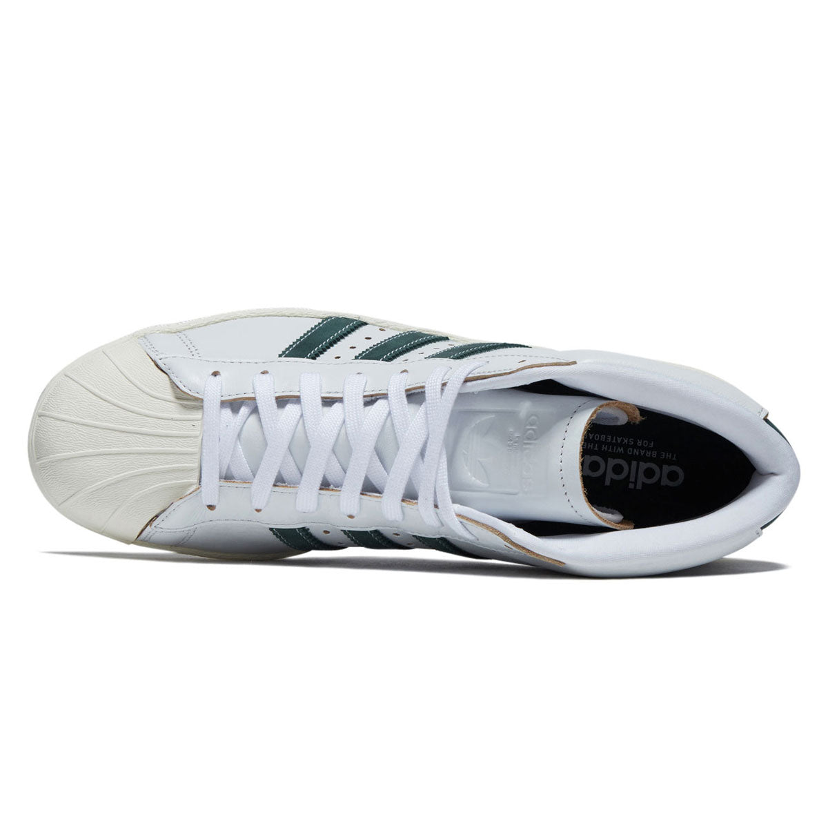 Adidas Pro Model 80 ADV Shoes - Crystal White/Core Green/Off White image 3