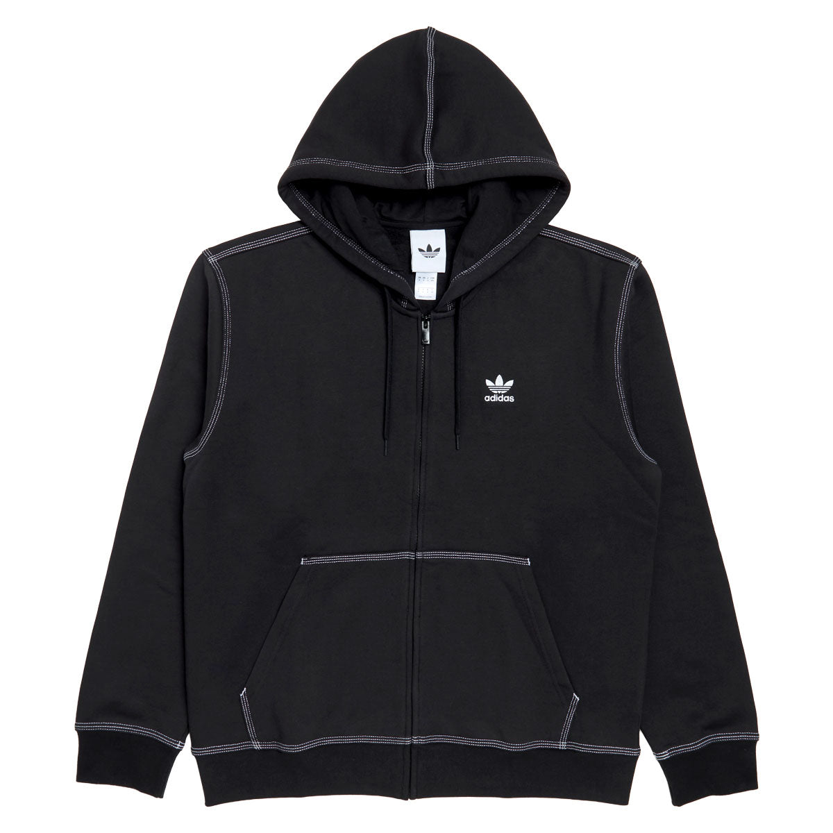 Adidas Essentials Full Zip Hoodie - Black image 1