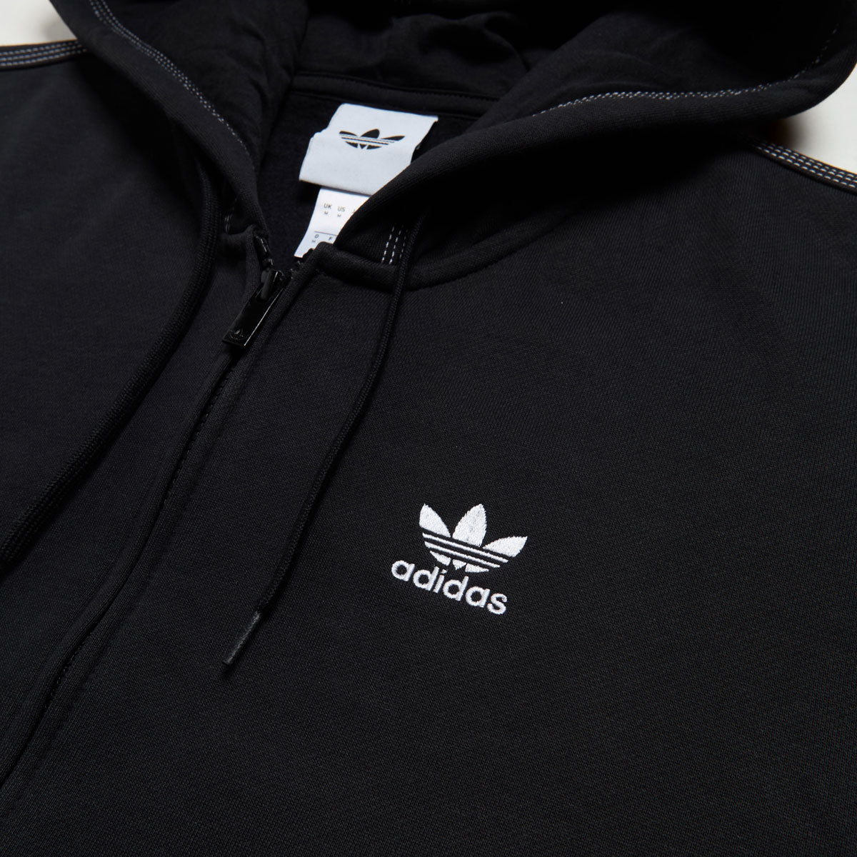 Adidas Essentials Full Zip Hoodie - Black image 2