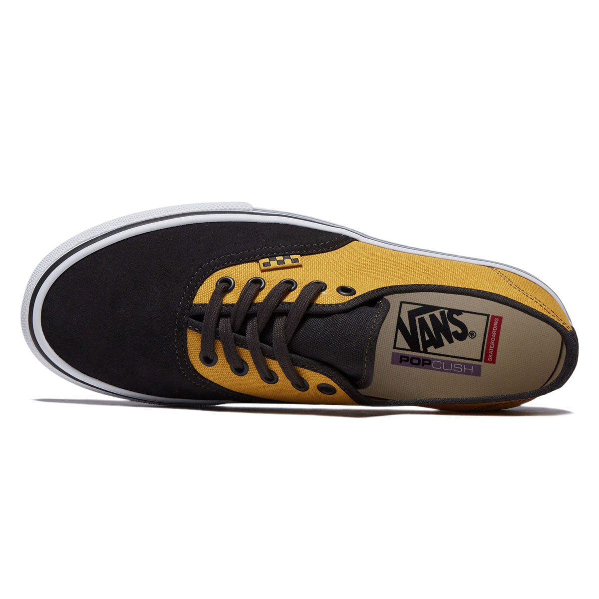Vans Skate Authentic Shoes - Fade Black/Mustard image 3