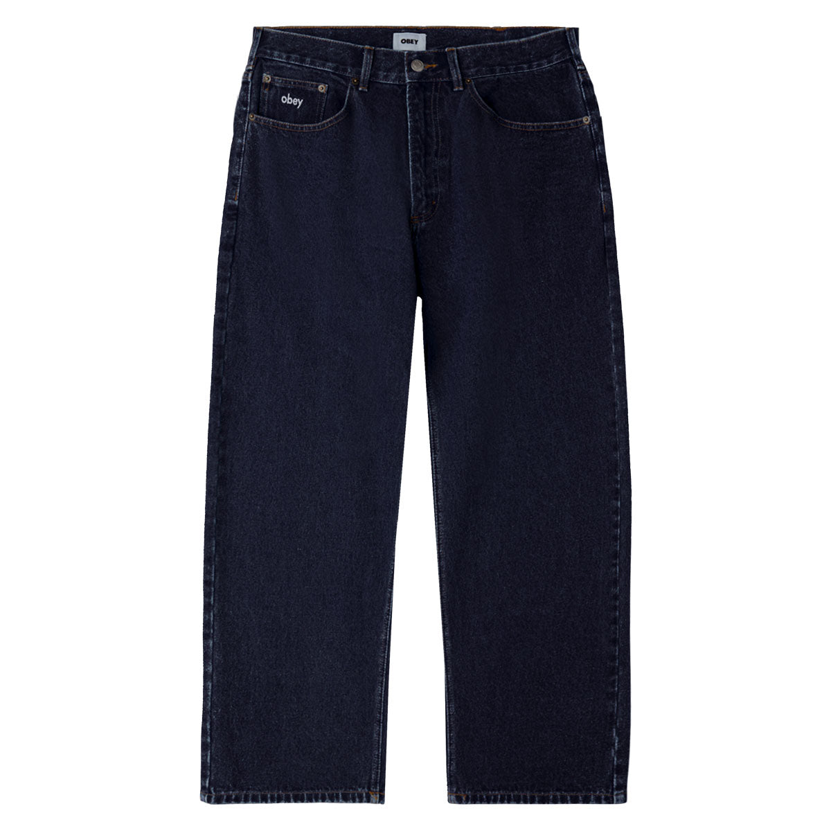 Obey Bigwig Baggy Denim Jeans - Rinse Indigo image 1