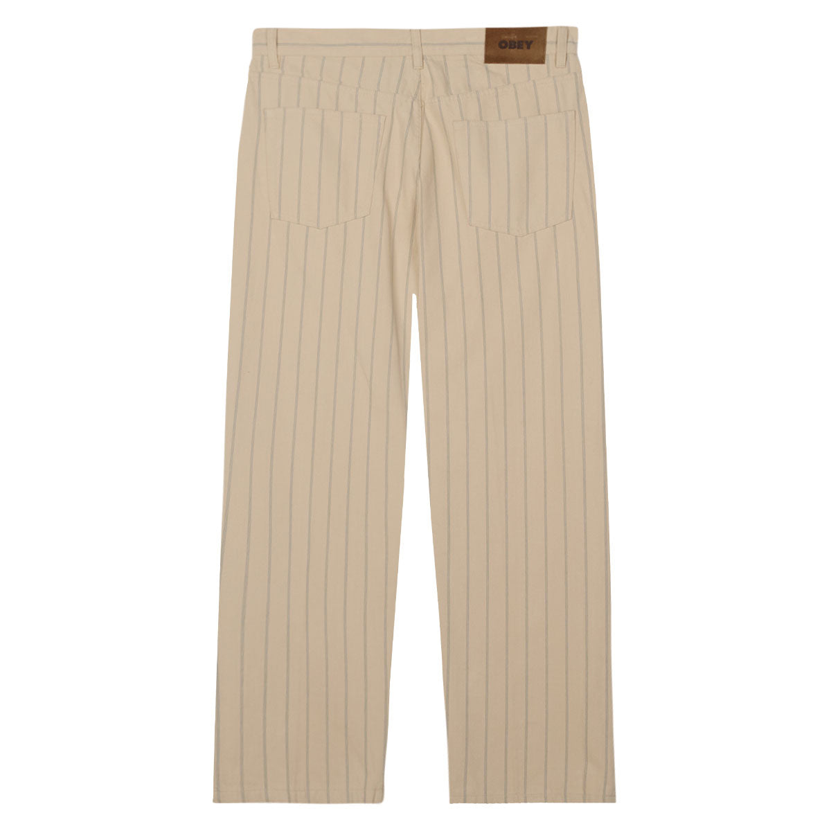 Obey Classic Baggy Stripe Denim Jeans - Pelican Multi image 2