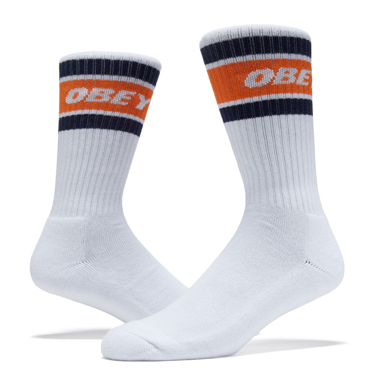 Obey Cooper II Socks - White/Orange II image 2