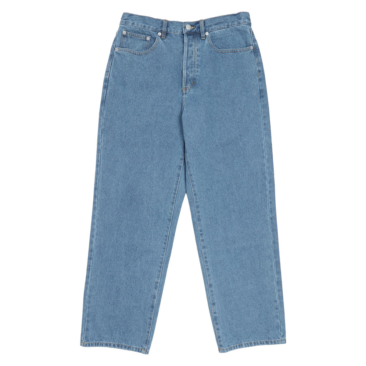 Obey Classic Baggy Denim Jeans - Medium Stonewash Light Indigo image 1