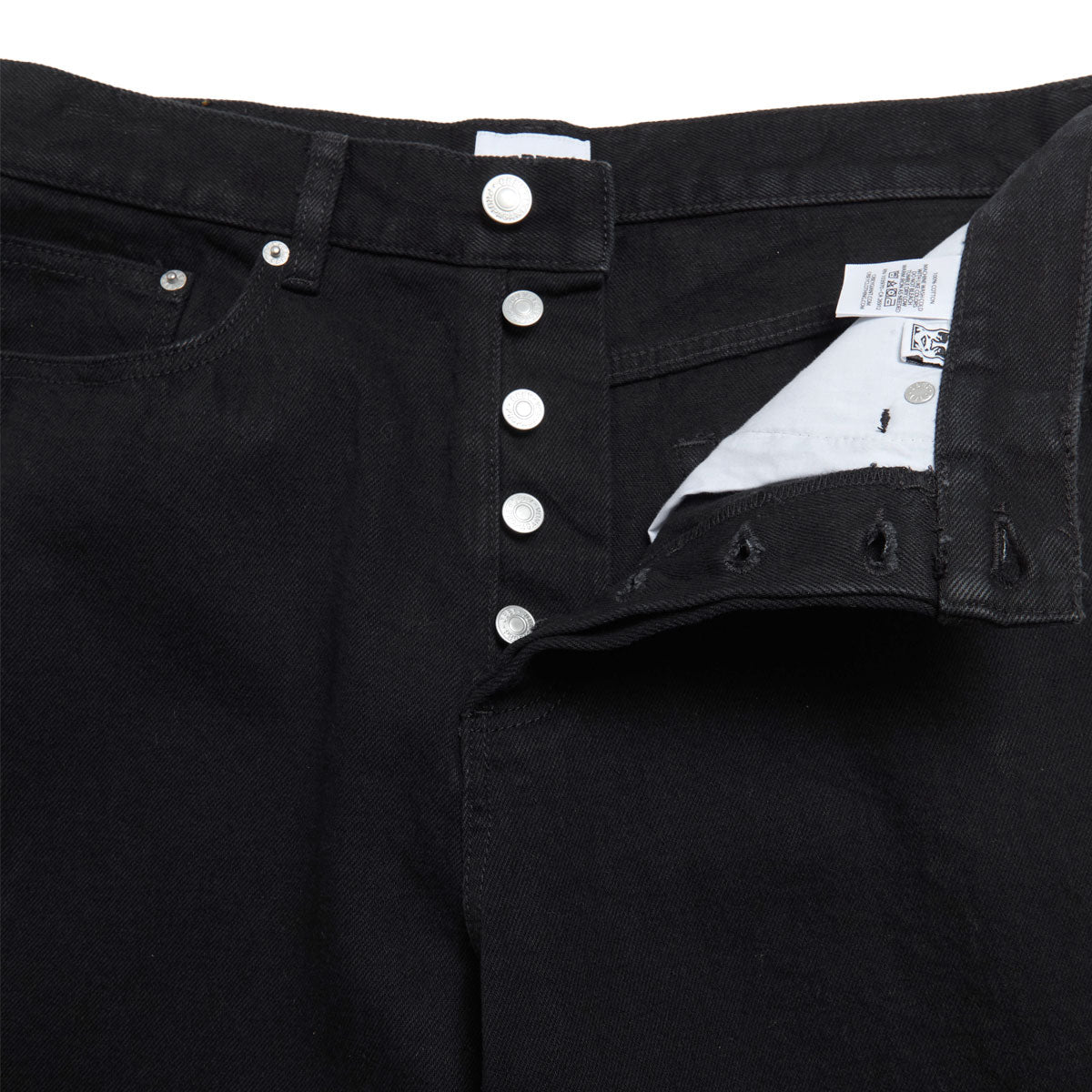Obey Classic Baggy Denim Jeans - Rinse Black image 3