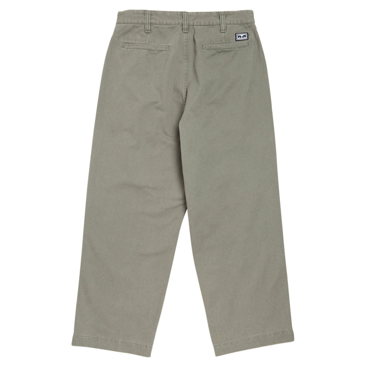 Obey Bigwig Giant Chino Pants - Smokey Olive Faded Wash image 2