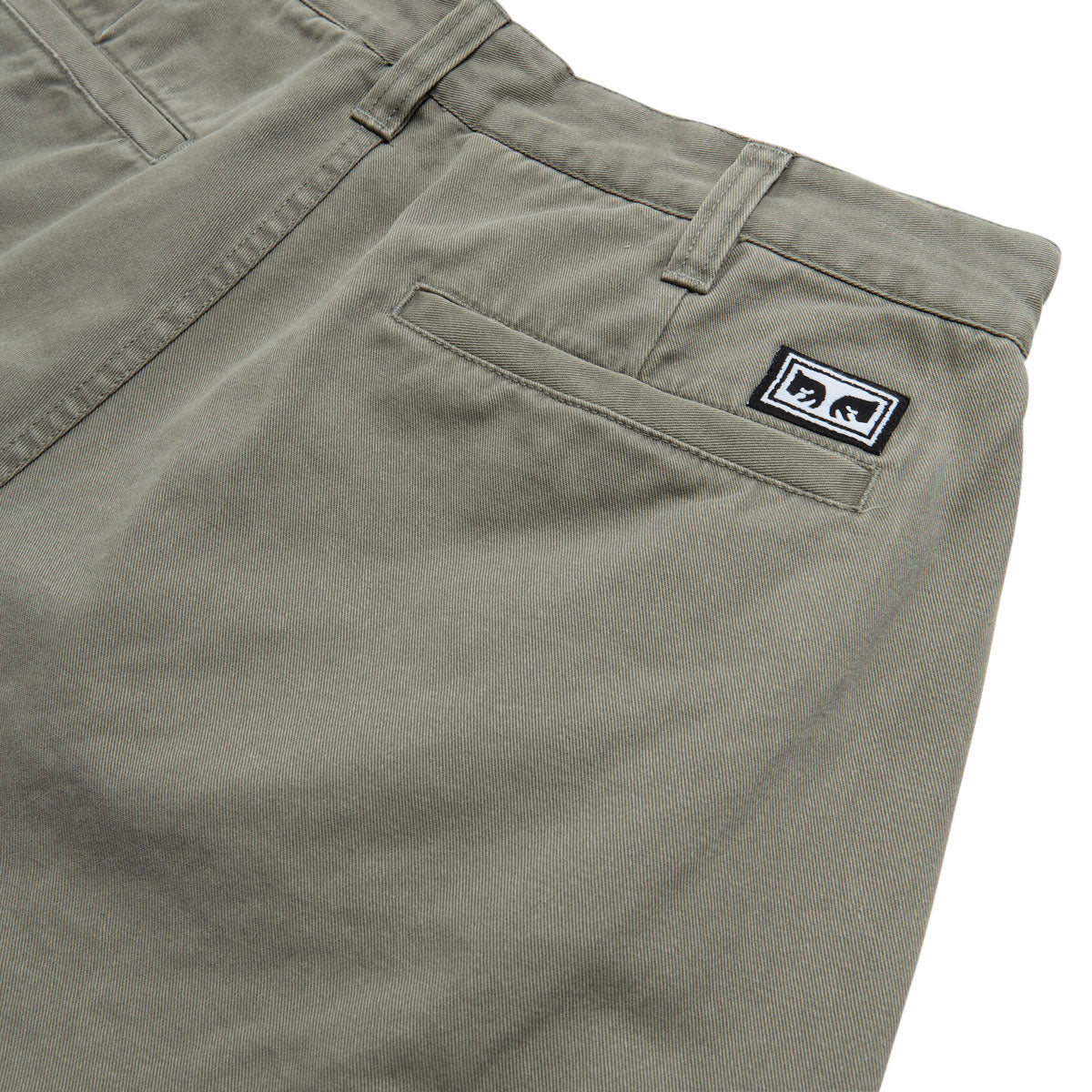 Obey Bigwig Giant Chino Pants - Smokey Olive Faded Wash image 4