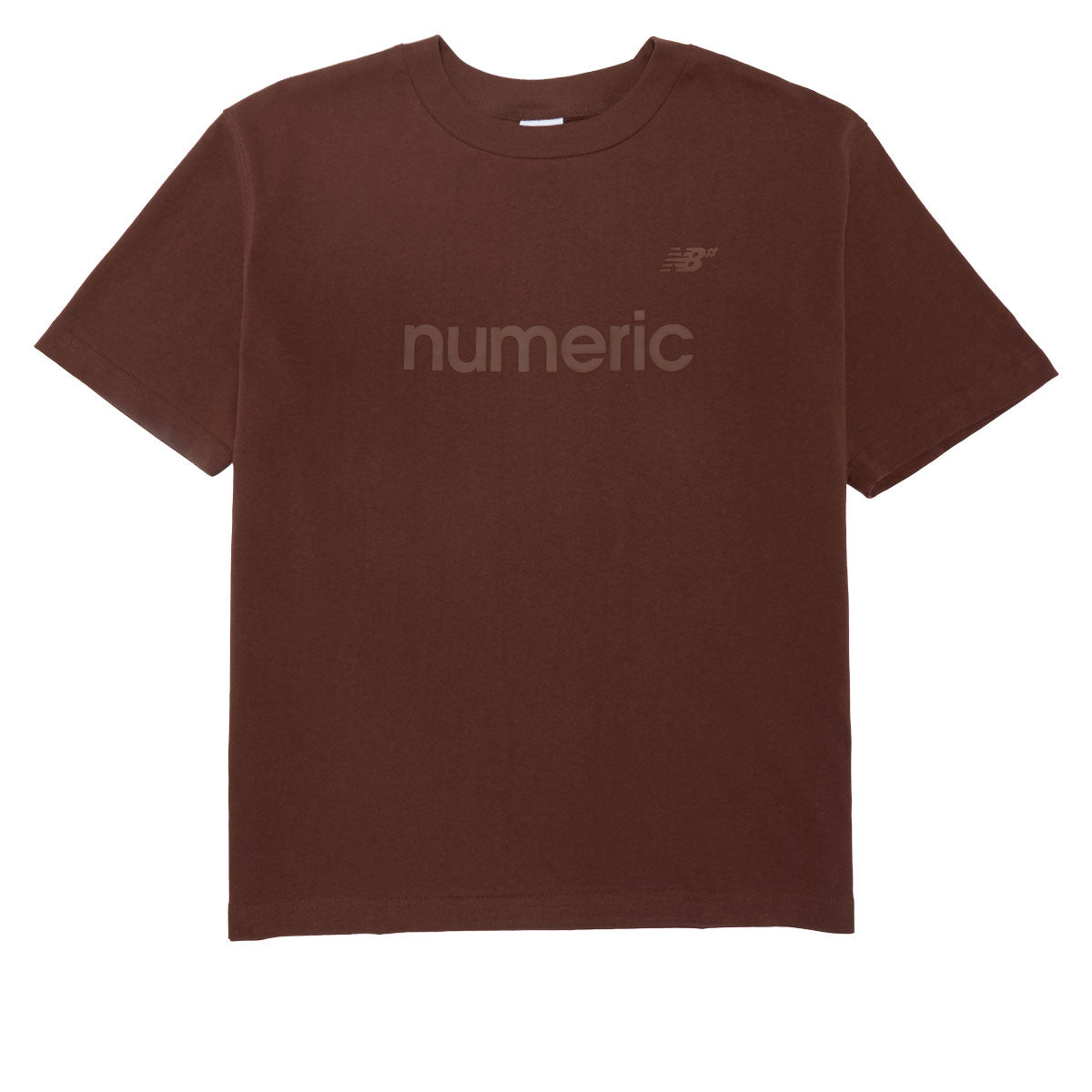 New Balance Numeric Cotton T-Shirt - Rich Oak image 1