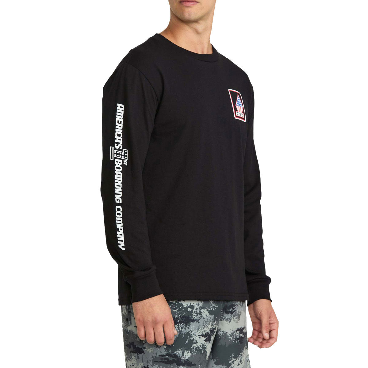Volcom 1st Boarding Co Long Sleeve T-Shirt - Black image 5