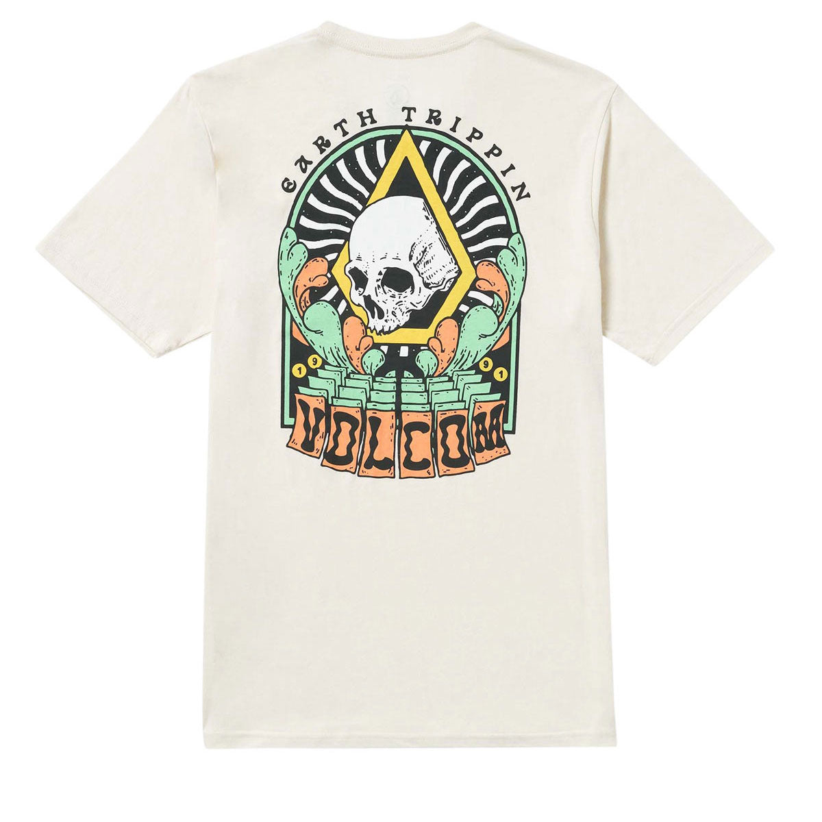Volcom Arched T-Shirt - Off White/Heather image 1