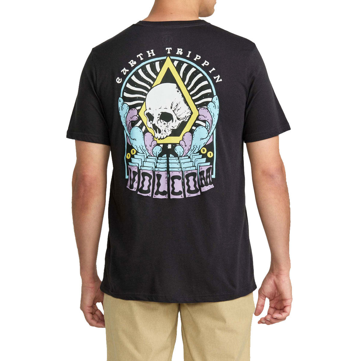 Volcom Arched T-Shirt - Washed Black Heather image 4