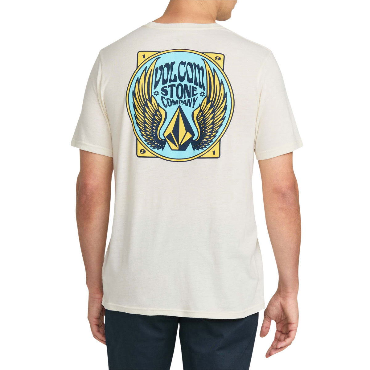 Volcom Dactyl T-Shirt - Off White/Heather image 4