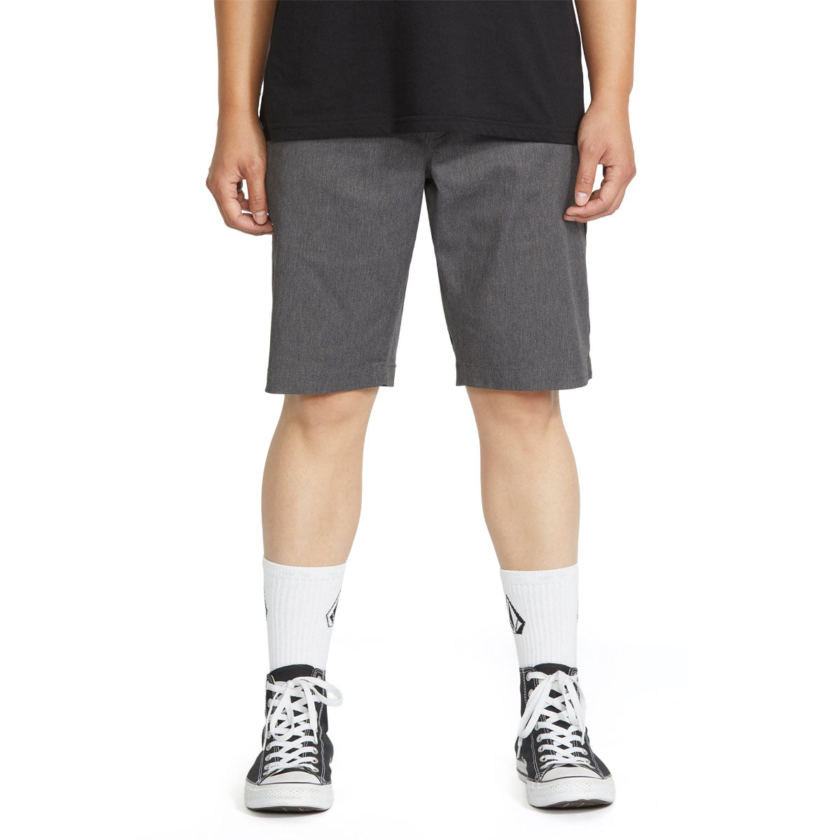 Volcom Frickin Modern Stretch 21 Shorts - Charcoal Heather 2025 image 2