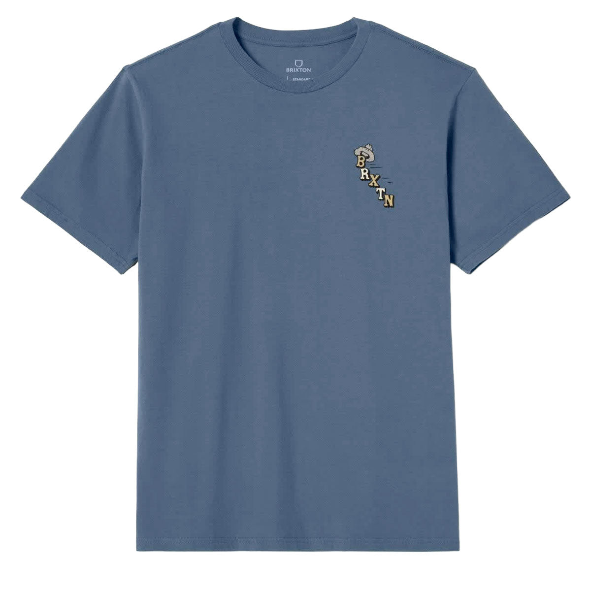 Brixton Buck Club T-Shirt - Harbor Blue image 2