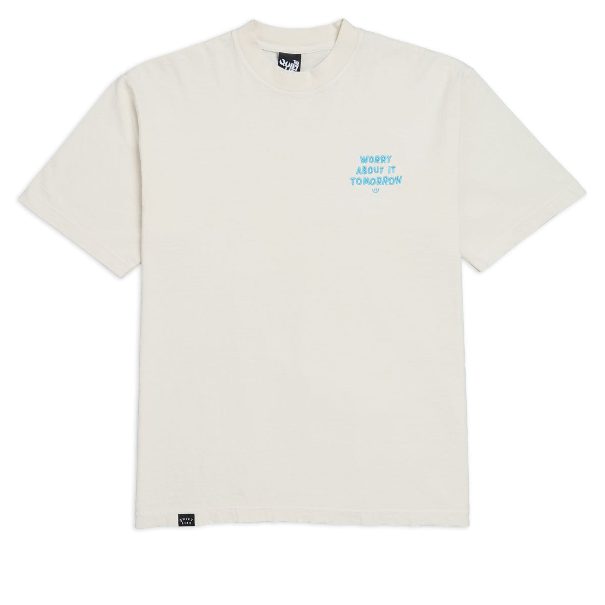 The Quiet Life Worry About It Tomorrow T-Shirt - Cream image 1