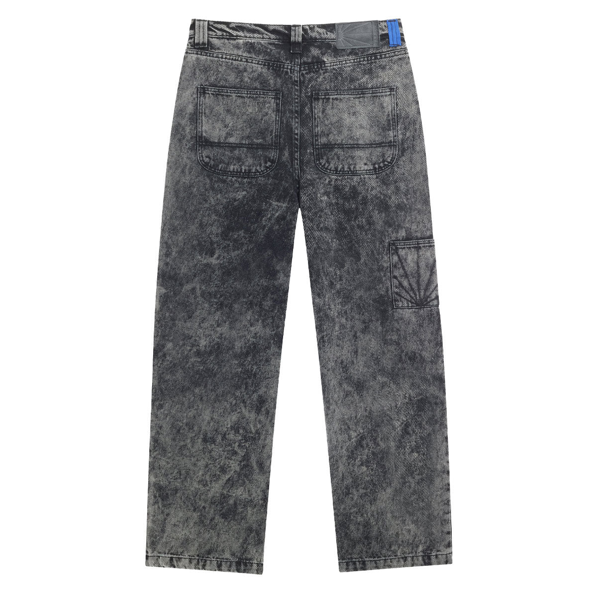 Rassvet Acid Wash Carpenter Work Denim Woven Jeans - Grey image 3