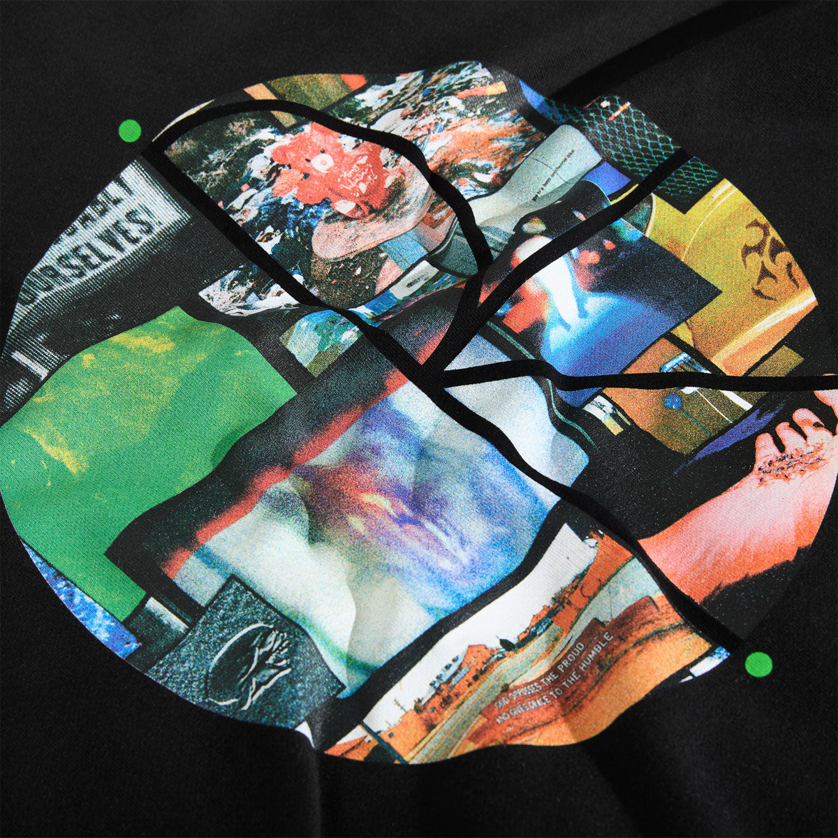Polar Ourselves Collage Fill Logo Dave Hoodie - Black image 4