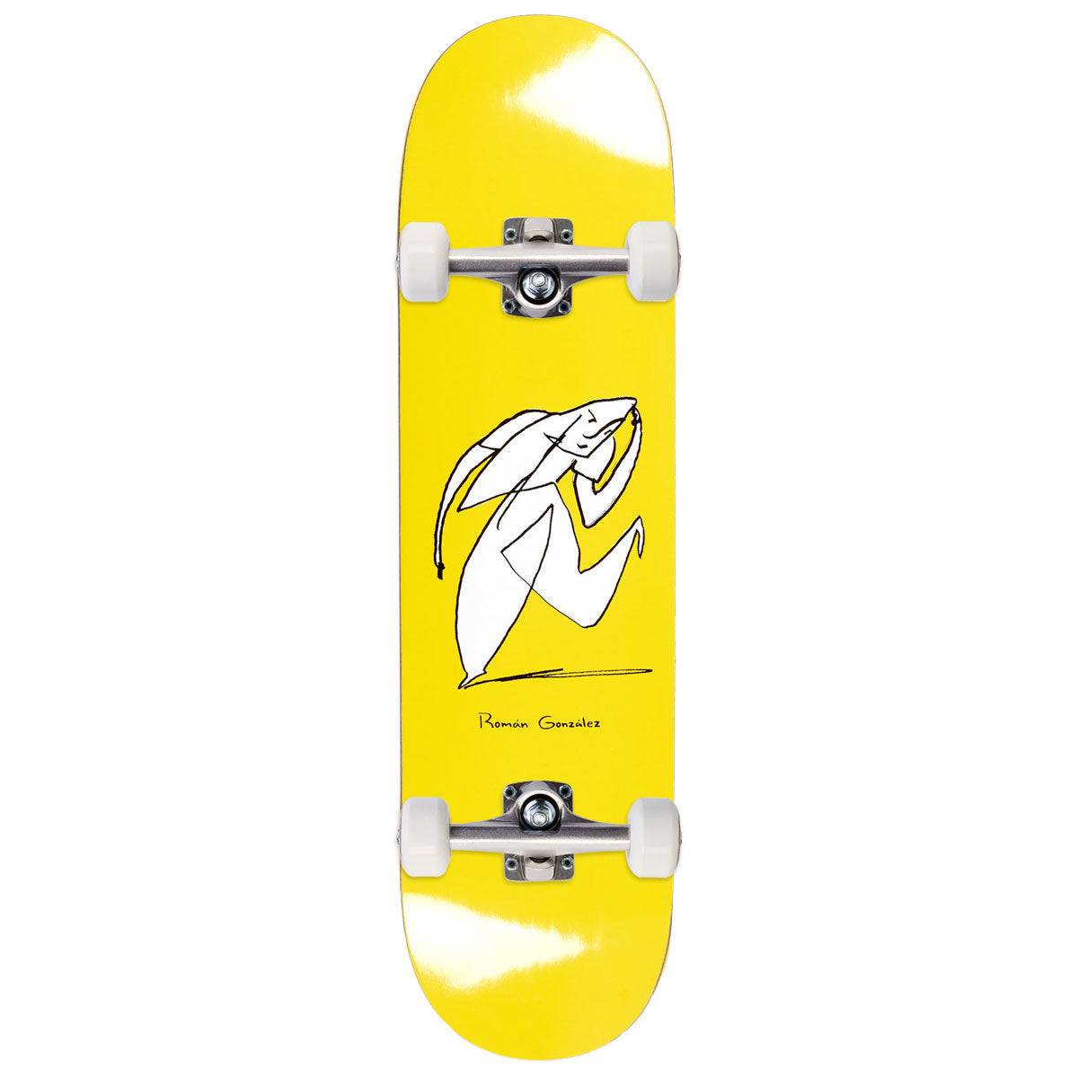Polar Roman Gonzalez Stay In Motion Skateboard Complete - Yellow - 8.375
