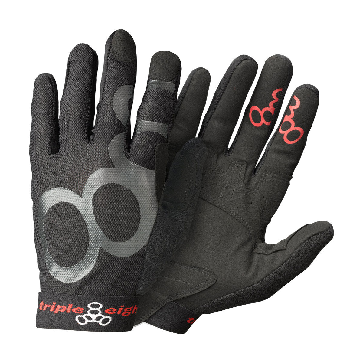 Triple Eight Exoskin Slide Gloves - Black image 1