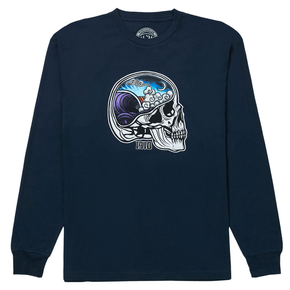 1910 In Your Head Night Long Sleeve T-Shirt - Navy image 1