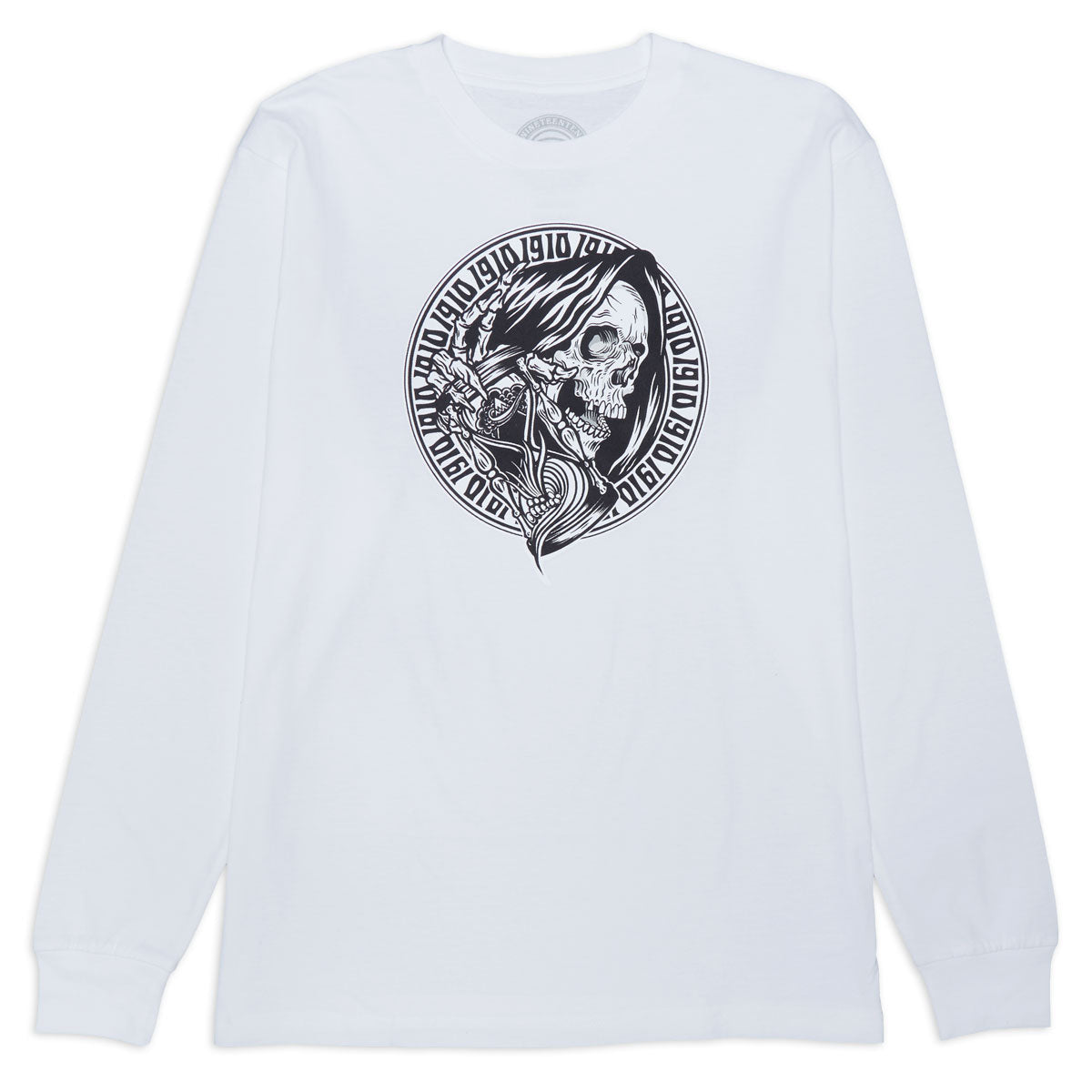 1910 Times Up Long Sleeve T-Shirt - White image 1