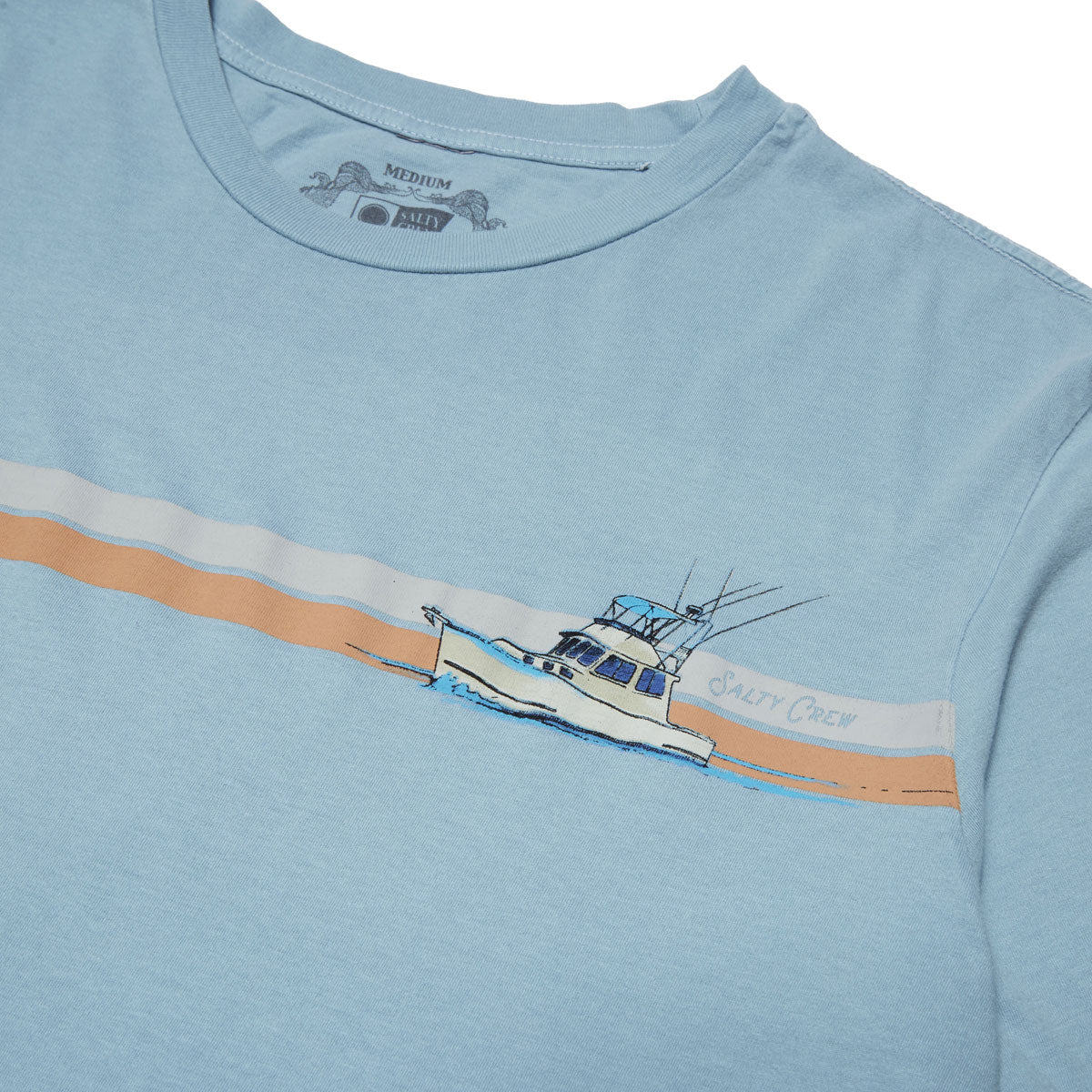 Salty Crew Schooner Vintage T-Shirt - Blue Fog image 2