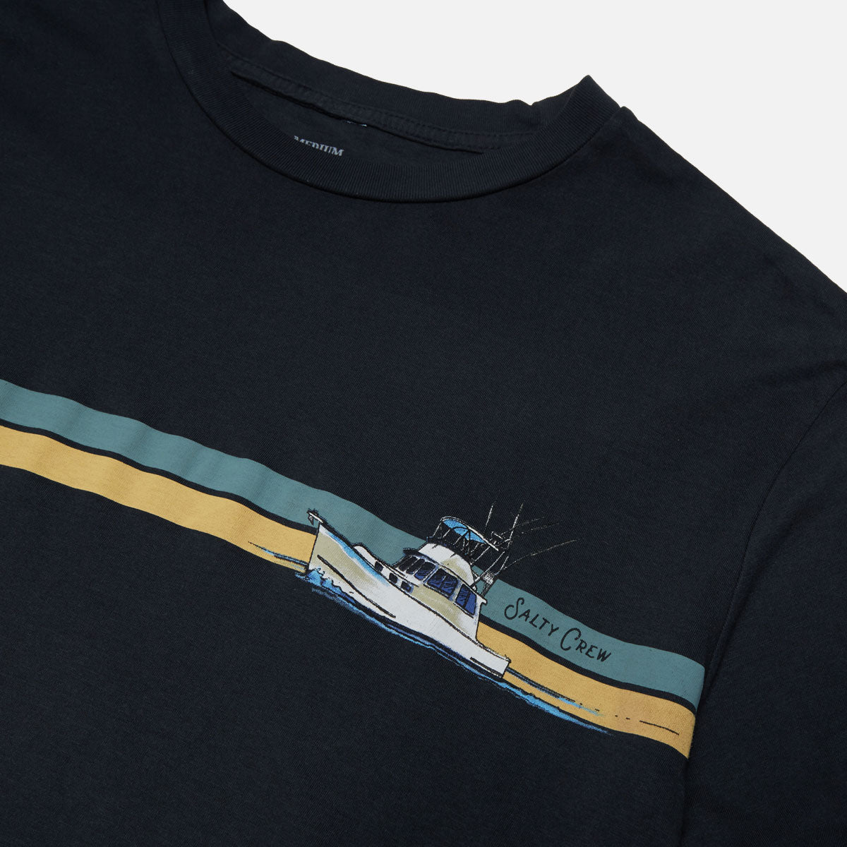 Salty Crew Schooner Vintage T-Shirt - Vintage Black image 2