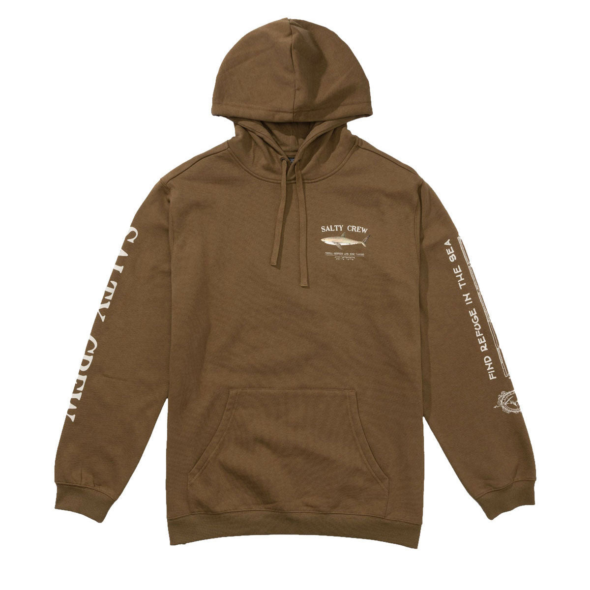 Salty Crew Bruce Fleece Hoodie - Teak image 1