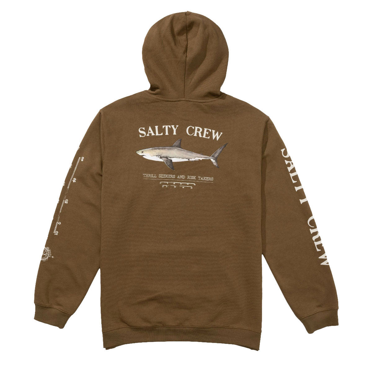 Salty Crew Bruce Fleece Hoodie - Teak image 2