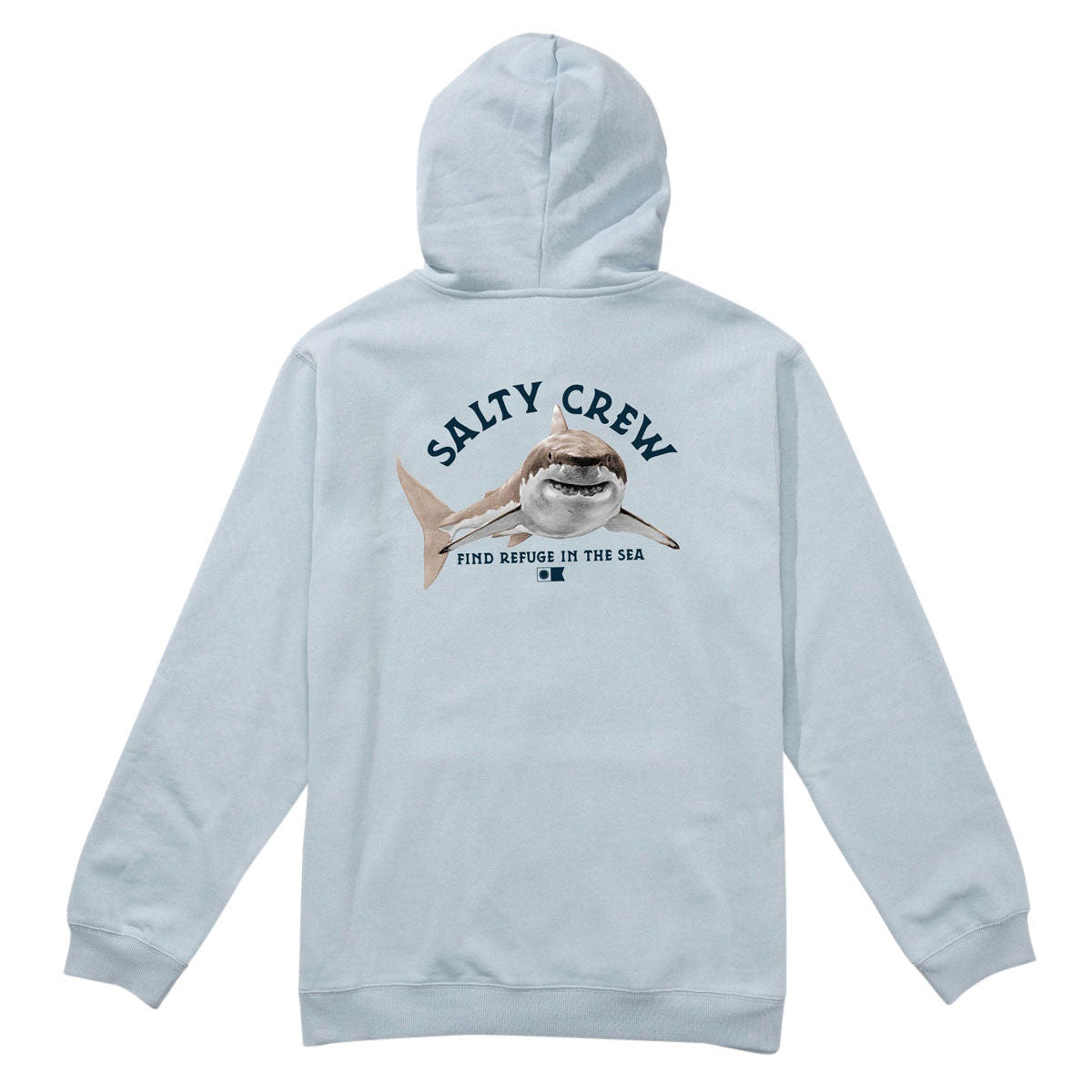 Salty Crew Lurking Fleece Hoodie - Blue Fog image 2