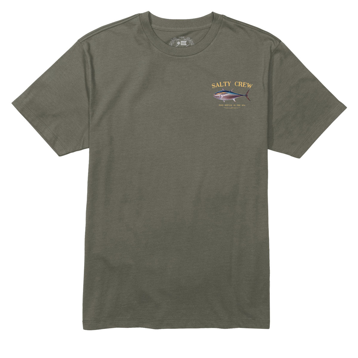 Salty Crew Big Blue T-Shirt - Dusty Olive image 2