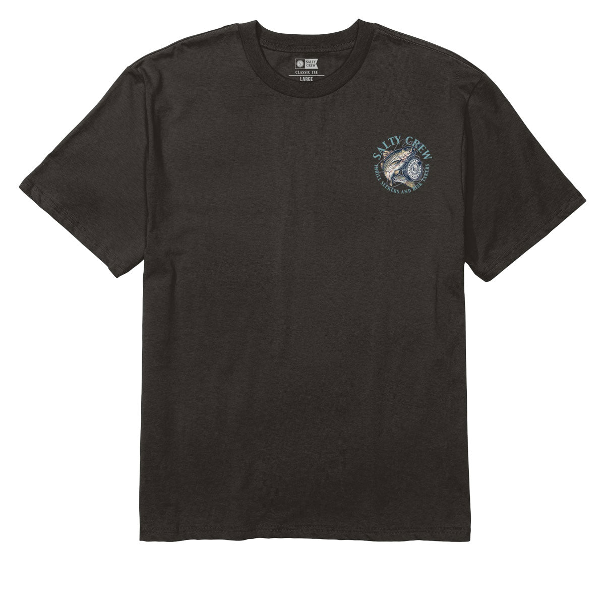 Salty Crew Reel Fly Classic T-Shirt - Black image 2