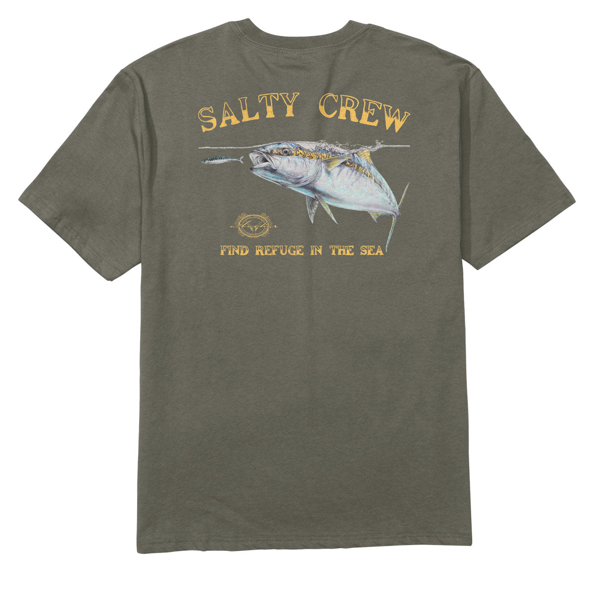 Salty Crew Surface Classic T-Shirt - Dusty Olive image 1