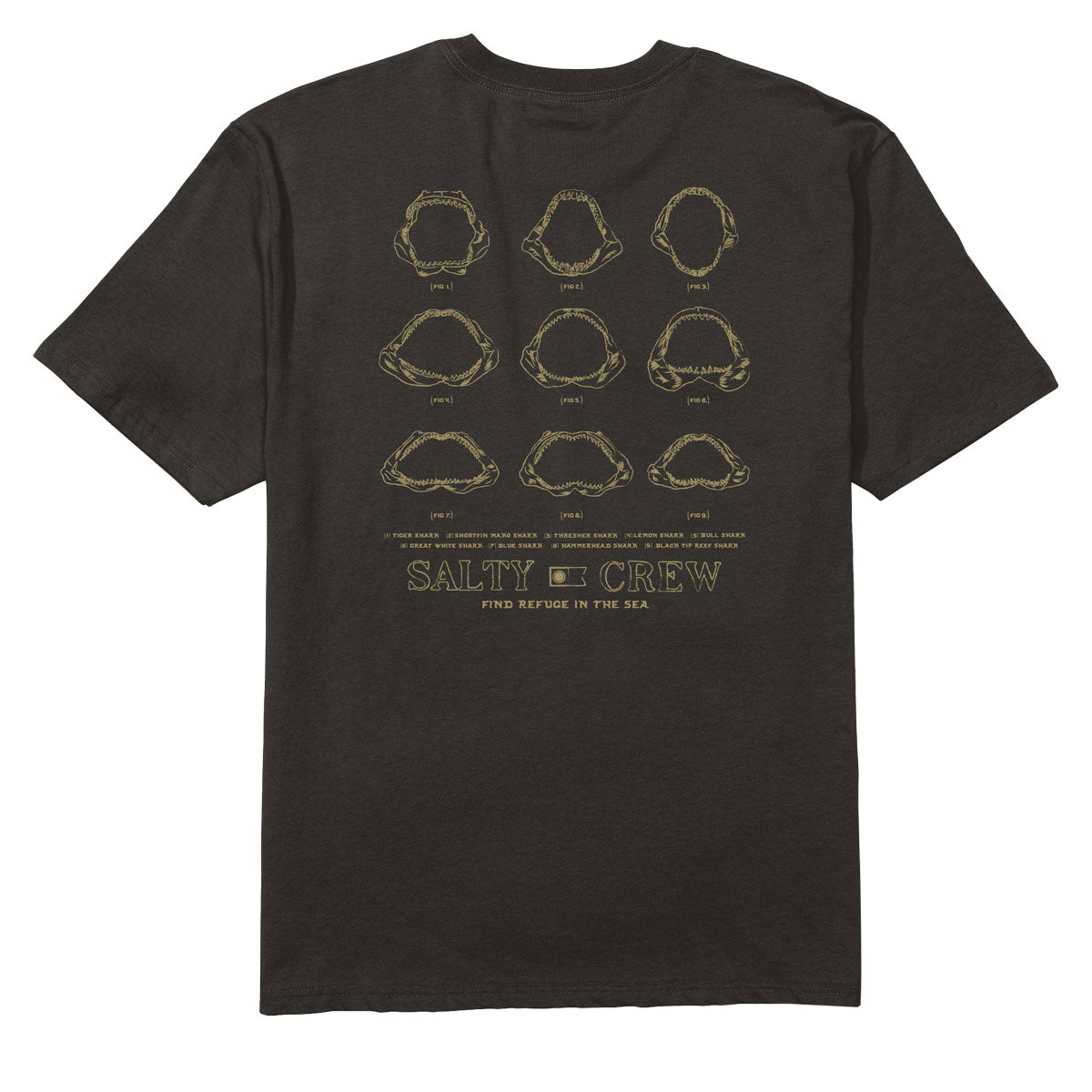 Salty Crew Jawbone Classic T-Shirt - Black image 1