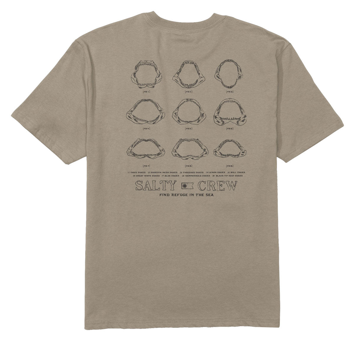 Salty Crew Jawbone Classic T-Shirt - Twig image 1