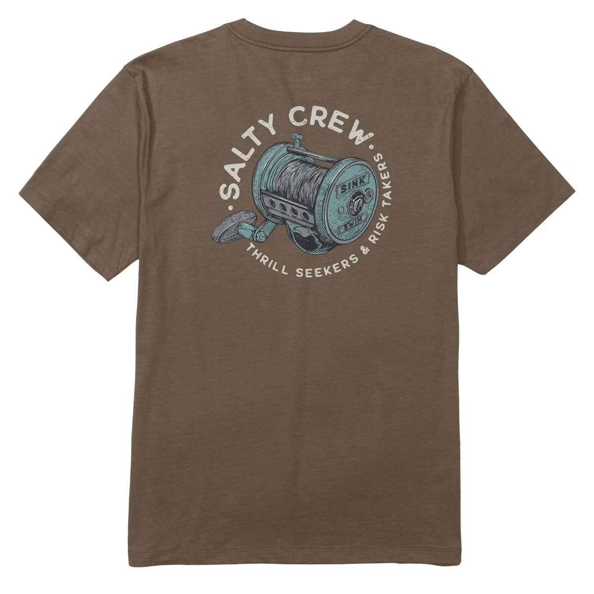 Salty Crew Reel Good T-Shirt - Teak image 1