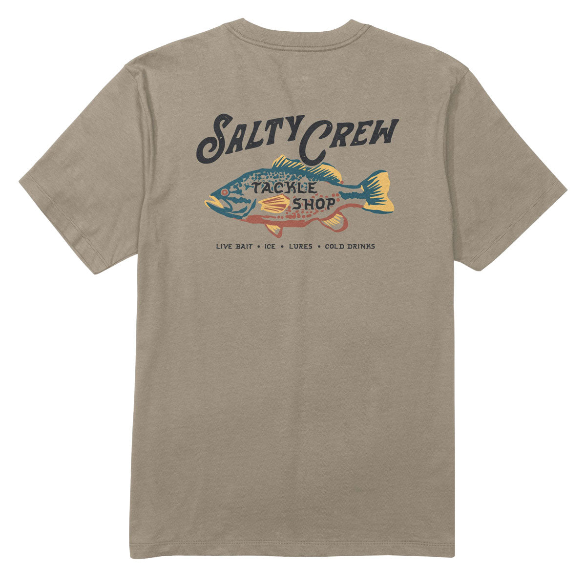 Salty Crew Tackle Shop T-Shirt - Twig image 1