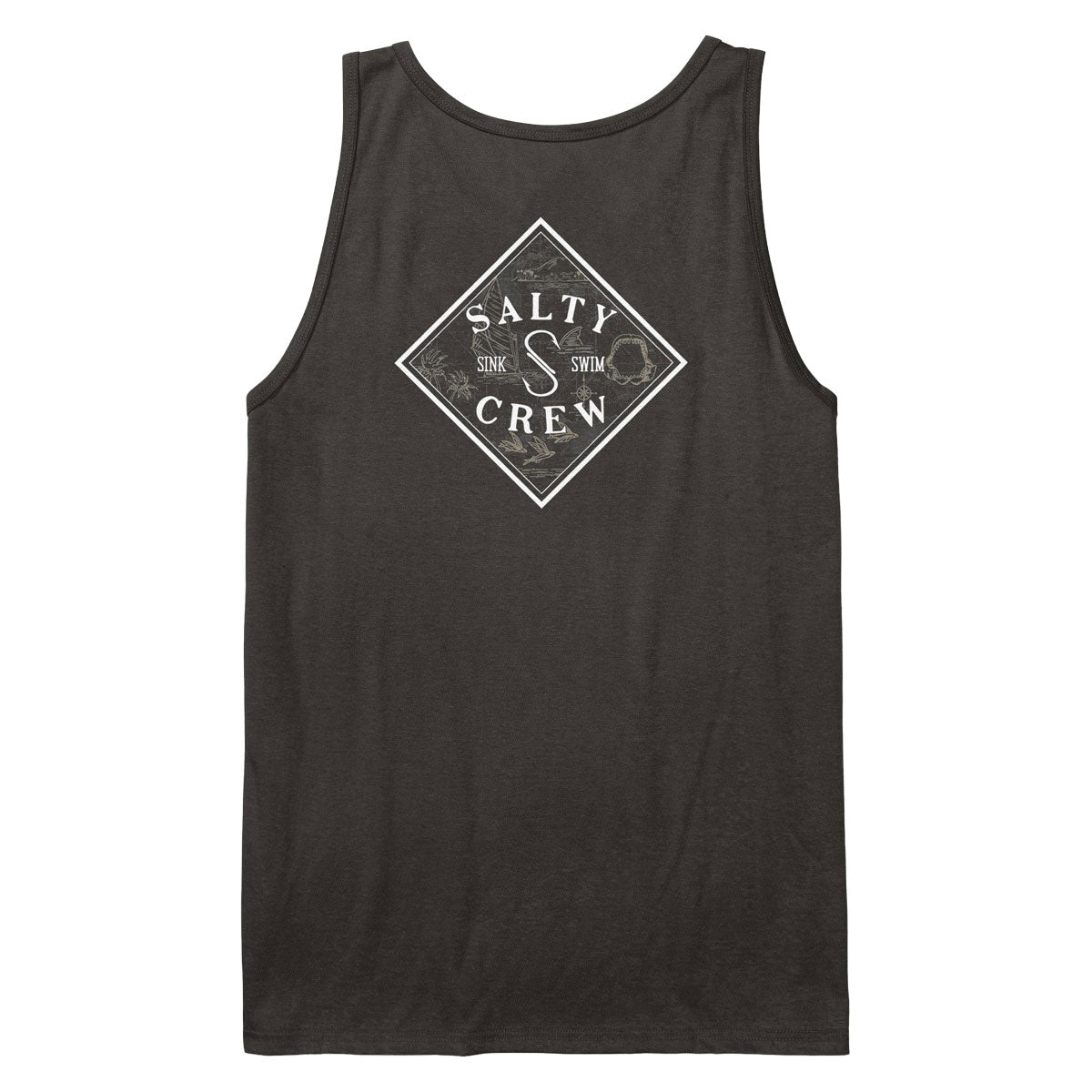 Salty Crew Tippet Fill Tank Top - Black image 2