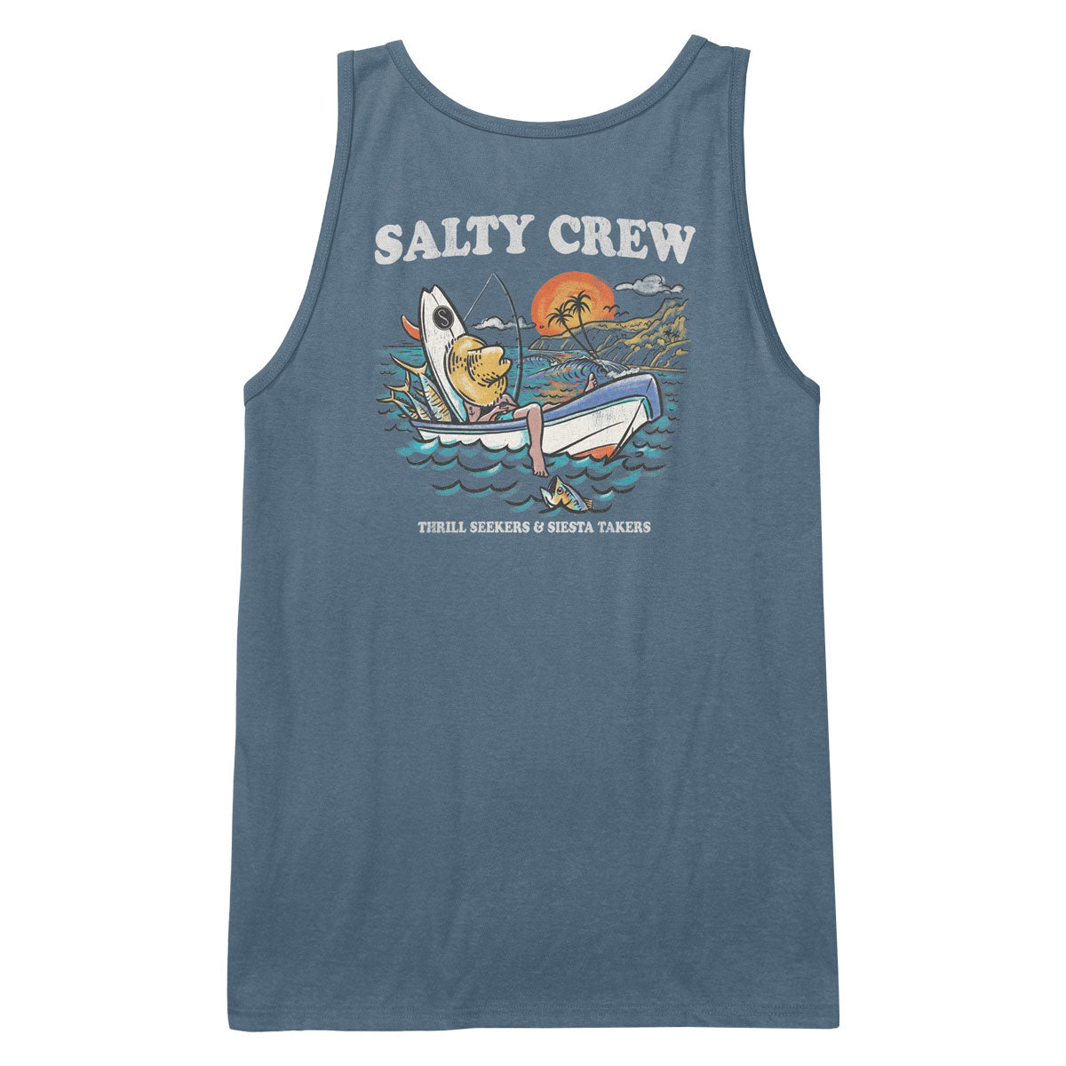 Salty Crew Down Time Tank Top - Slate image 1