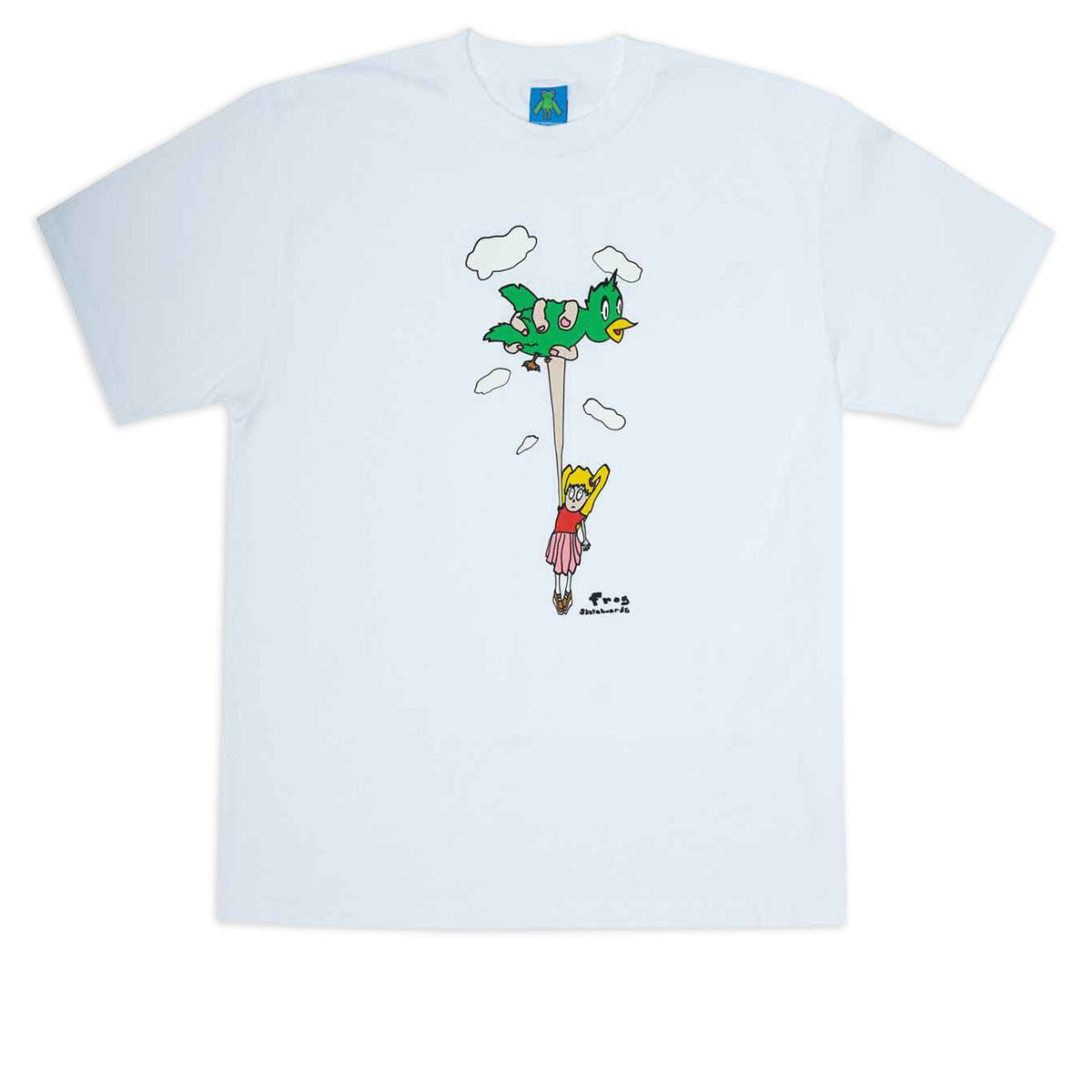 Frog Bird Girl T-Shirt - White image 1