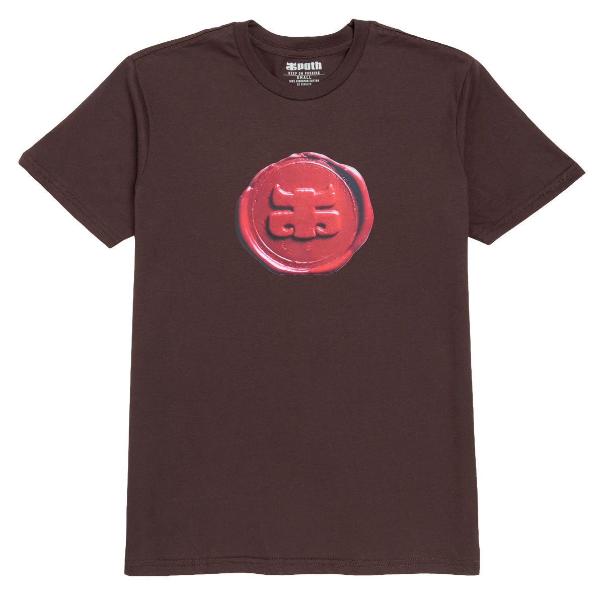 IPath Wax Logo T-Shirt - Brown image 1